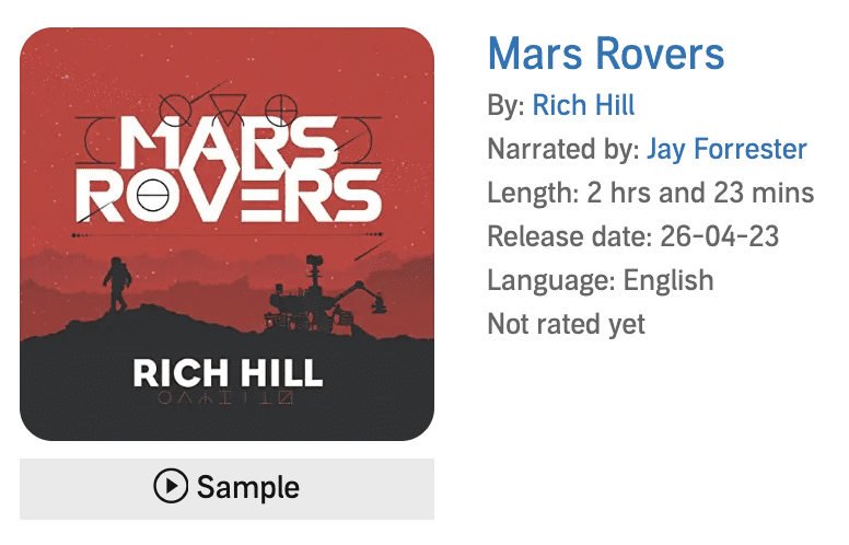 Mars Rovers by Rich Hill audio book